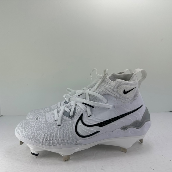 Nike Alpha Huarache NXT White Metal Baseball Cleats DJ6517-100 Mens Size 7 NEW - Picture 7 of 11